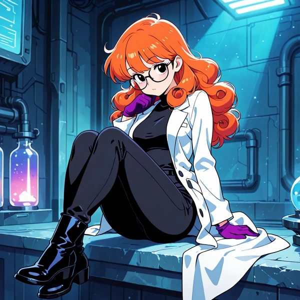 Female Dexter (Dexter's laboratory) Illust