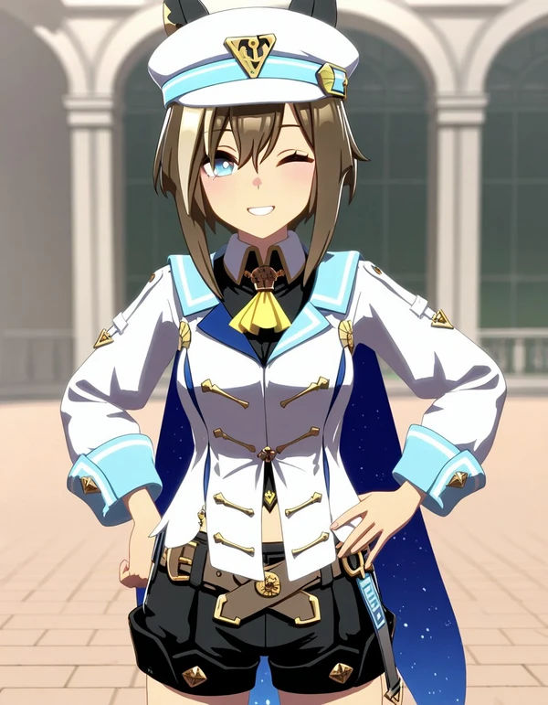Cheval Grand (Umamusume) in game style 3D v1