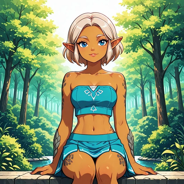 Female goron (the legend of Zelda) Illust