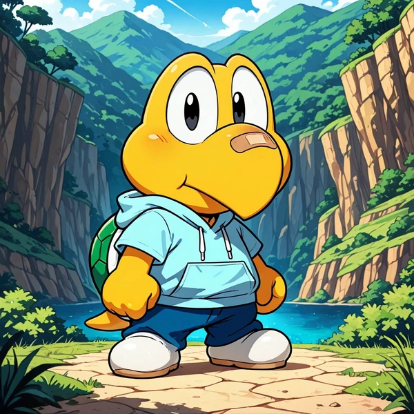 Koops (paper Mario and the thousand year door) Illust