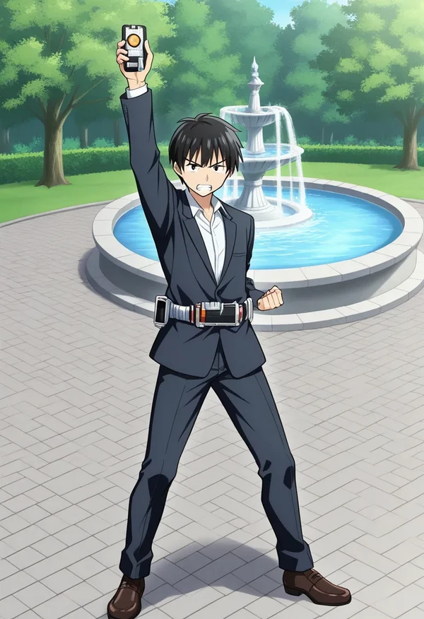 Kamen Rider 555 / Faiz Henshin Pose Illust